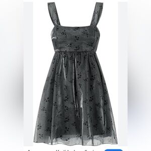 Amazon Black Floral Mini Dress